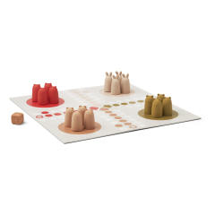 Silicone Ludo Set Dusty Pink,Animal-Shaped Ludo Game Multi Mix Set, Silicone Ludo Set Dusty Pink, Classic Ludo Game Toys Set Pale Blue