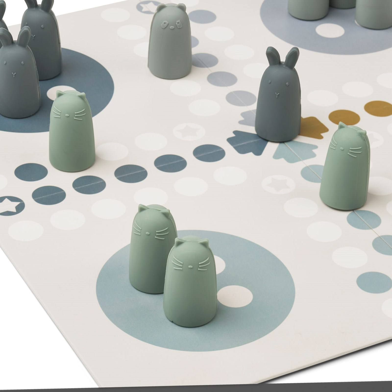 Silicone Ludo Set Dusty Pink,Animal-Shaped Ludo Game Multi Mix Set, Silicone Ludo Set Dusty Pink, Classic Ludo Game Toys Set Pale Blue