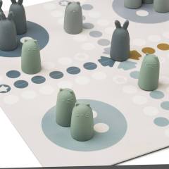 Silicone Ludo Set Dusty Pink,Animal-Shaped Ludo Game Multi Mix Set, Silicone Ludo Set Dusty Pink, Classic Ludo Game Toys Set Pale Blue