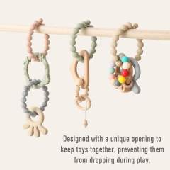 Custom Baby Teether Rings Silicone Teethers,Custom Baby Teether Rings Silicone Teethers, Multi Use Teething Chew Toys Baby Teething Rings for Infant Boys and Girls