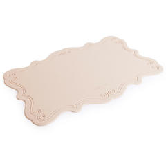 Square Embossed Lace Waterproof Dish Mat,Square Embossed Lace Waterproof Dish Mat Silicone Placemats Dinner Table Kitchen Mats