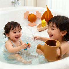 Silicone Sunshine Spinner Toys,Lucky Suction Spinner Toy | Toddler Sensory Toys for Bath & Play