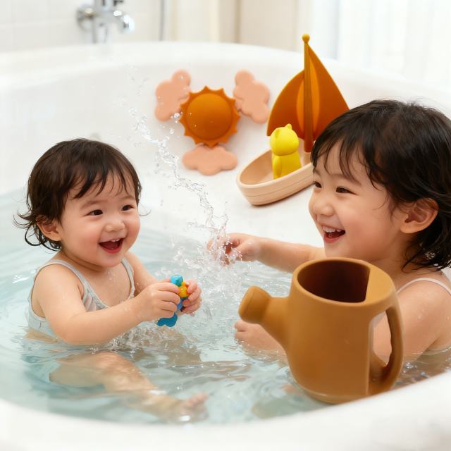 Silicone Sunshine Spinner Toys,Lucky Suction Spinner Toy | Toddler Sensory Toys for Bath & Play