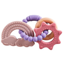 Easy to Hold Silicone Teether Baby Infant Toys,Easy to Hold Silicone Teether Baby Infant Toys Teething Ring for Baby Essentials