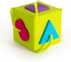 Silicone Cube Montessori Toys,Silicone Cube Montessori Toys,Travel-Friendly Shape Sorter with Tethered Shapes for Early Learning