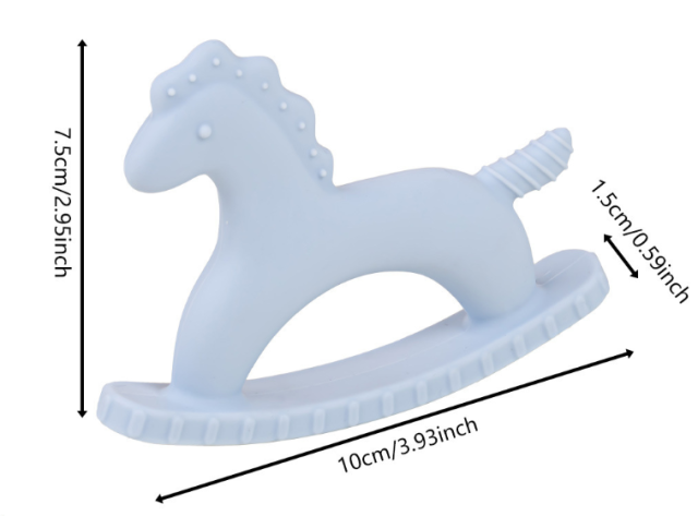 BPA Free Rocking Horse Silicone Teether Toy,BPA Free Rocking Horse Silicone Teether Toy for Newborn