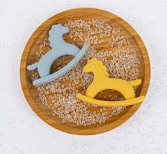 BPA Free Rocking Horse Silicone Teether Toy,BPA Free Rocking Horse Silicone Teether Toy for Newborn