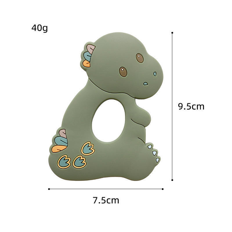 Baby Sensory Teether 100% Food Grade Silicone,New Arrival Dinosaur Baby Sensory Teether 100% Food Grade Silicone Teether Toys Newborn Chewed Teething Toy