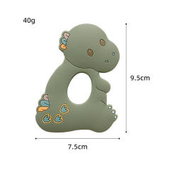 Baby Sensory Teether 100% Food Grade Silicone,New Arrival Dinosaur Baby Sensory Teether 100% Food Grade Silicone Teether Toys Newborn Chewed Teething Toy