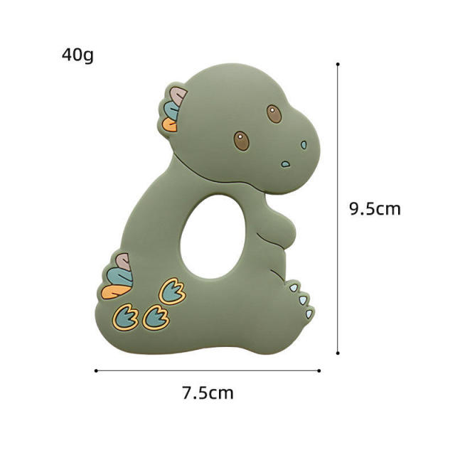 Baby Sensory Teether 100% Food Grade Silicone,New Arrival Dinosaur Baby Sensory Teether 100% Food Grade Silicone Teether Toys Newborn Chewed Teething Toy