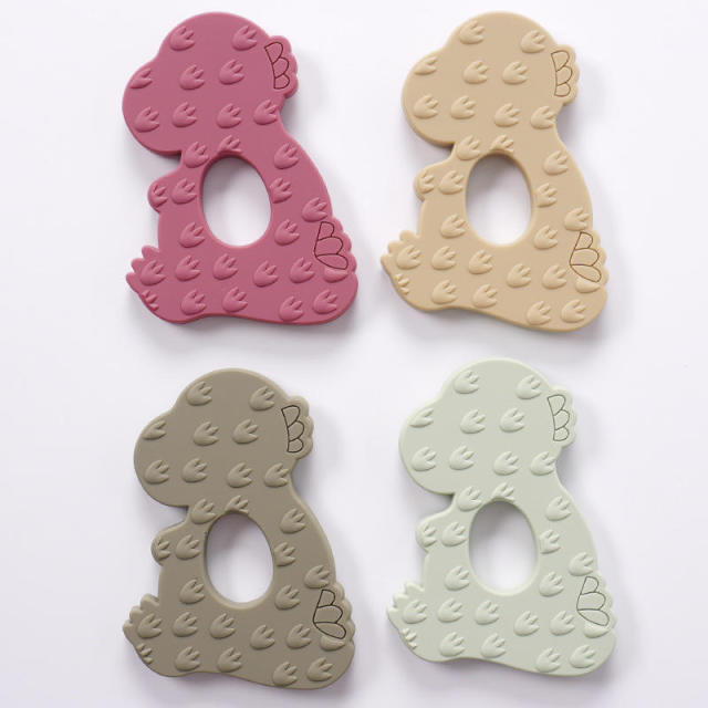 Baby Sensory Teether 100% Food Grade Silicone,New Arrival Dinosaur Baby Sensory Teether 100% Food Grade Silicone Teether Toys Newborn Chewed Teething Toy