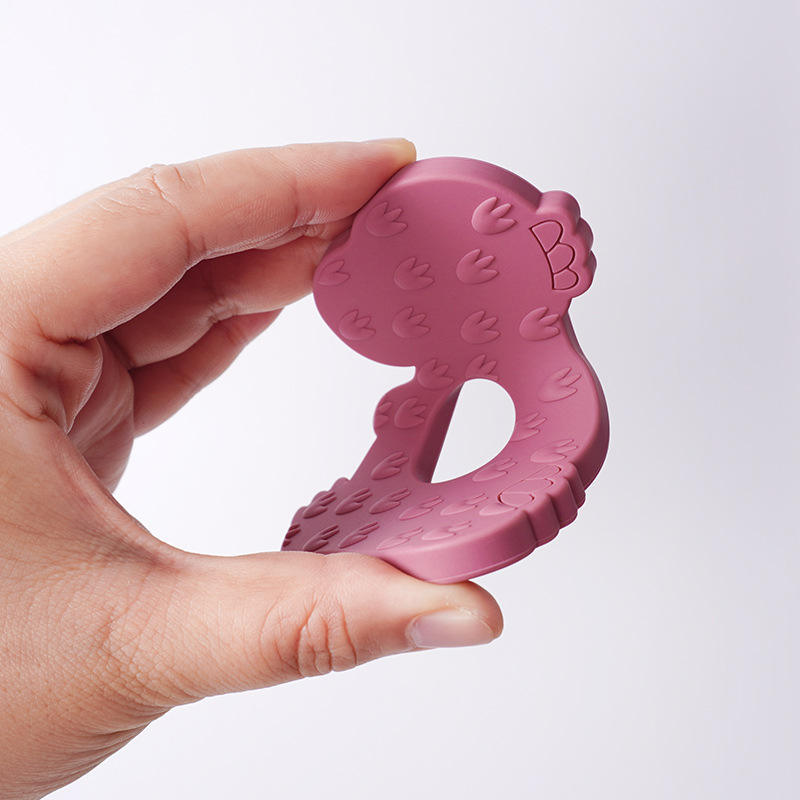 Baby Sensory Teether 100% Food Grade Silicone,New Arrival Dinosaur Baby Sensory Teether 100% Food Grade Silicone Teether Toys Newborn Chewed Teething Toy