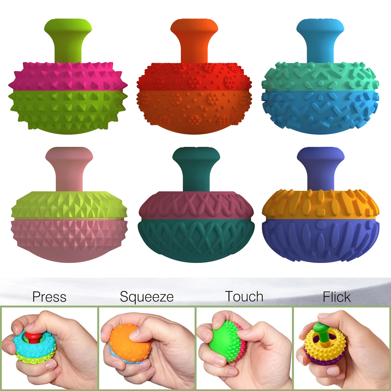 Silicone Thumb Rocker Fidget Toys for Kids Adults,Silicone Thumb Rocker Fidget Toys for Kids Adults, Stress Relief Sensory Toys for Autism ADHD Anxiety,Fun Textures Gadgets