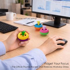 Silicone Thumb Rocker Fidget Toys for Kids Adults,Silicone Thumb Rocker Fidget Toys for Kids Adults, Stress Relief Sensory Toys for Autism ADHD Anxiety,Fun Textures Gadgets