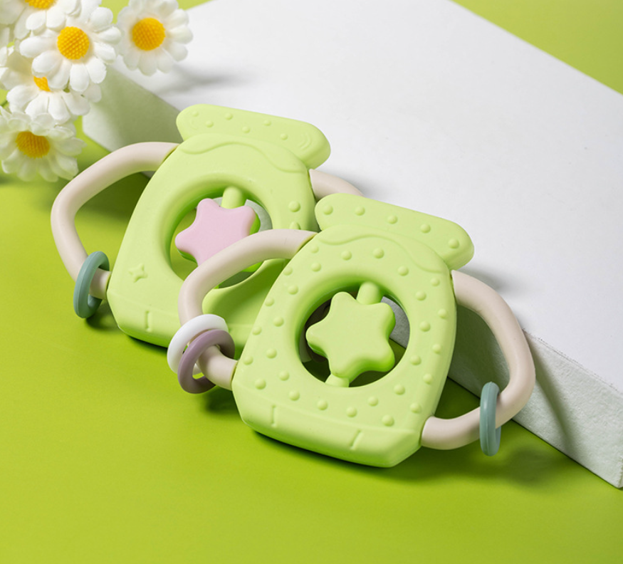 BPA Free & Food-Grade Premium Silicone Teether,Baby Teething Toy, BPA Free & Food-Grade Premium Silicone Teether to Soothe Sore Gums and Relieve Pain, Chew Toy for Sucking Needs for 3m+ Infants