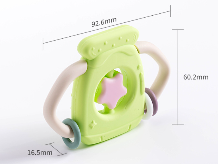 BPA Free & Food-Grade Premium Silicone Teether,Baby Teething Toy, BPA Free & Food-Grade Premium Silicone Teether to Soothe Sore Gums and Relieve Pain, Chew Toy for Sucking Needs for 3m+ Infants