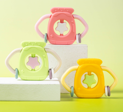 BPA Free & Food-Grade Premium Silicone Teether,Baby Teething Toy, BPA Free & Food-Grade Premium Silicone Teether to Soothe Sore Gums and Relieve Pain, Chew Toy for Sucking Needs for 3m+ Infants