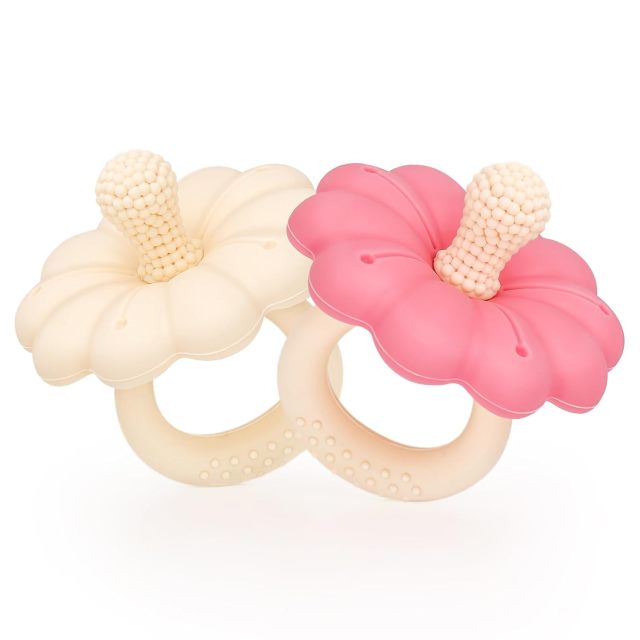 Baby Teething Toy with Massaging Particles,Baby Teething Toy with Massaging Particles, Silicone Teethers for Babies