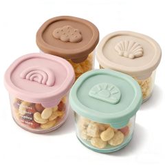 Baby Food Containers with Lids Silicone Baby Food Storage Containers for Infants & Toddlers,Baby Food Containers with Lids Silicone Baby Food Storage Containers for Infants & Toddlers, Leakproof Freezer-Safe Reusable Baby Food Jars for Breastmilk & Solid Foods,  Silicone Containers