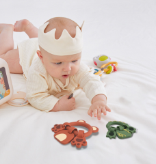 Food Grade Soft Silicone Baby Teether Toys,Baby Teether, Bear-Shaped Silicone Teething Toys for Infants 0-24 Months, BPA-Free Chew Toys to Soothe Sore Gums