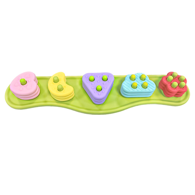 Silicone Bath Toys Color and Shape Sorting & Stacking Toys,Montessori Mold Free Silicone Bath Toys Color and Shape Sorting & Stacking Toys, Soft Textured Early Learning Tub Toys