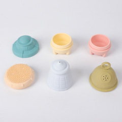 UFO Silicone Bath Playing Toy Water Squeezing Brush,UFO Silicone Bath Playing Toy Water Squeezing Brush, Bath Spraying Toy for Toddlers and Children Montessori Motor Skills
