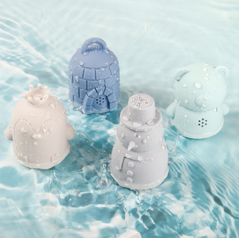 New Custom Bath Penguin Buddies Toy,New Custom Bath Penguin Buddies Toy,Personalized Silicone Bath Toys, Baby and Toddler Bathtub Toy