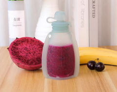 Refillable Silicone Squeezable Pouch for Kids Toddlers,Refillable Silicone Squeezable Pouch for Kids Toddlers, BPA Free Baby Food Storage Containers for Homemade