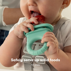 Push Pop Silicone Feeder,Push Pop Silicone Feeder, Baby Fruit Feeder, 3 Count, BPA Free | Safely Introduce New Foods, Fresh + Frozen, Breastmilk Popsicles, BPA Free, Dishwasher Safe