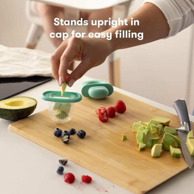 Push Pop Silicone Feeder,Push Pop Silicone Feeder, Baby Fruit Feeder, 3 Count, BPA Free | Safely Introduce New Foods, Fresh + Frozen, Breastmilk Popsicles, BPA Free, Dishwasher Safe