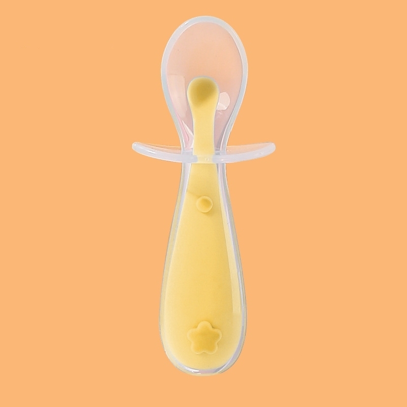 Food Grade Baby Led Weaning Spoon,Food Grade Baby Led Weaning Spoon Training Feeding for Kids Toddlers Children and Infants Baby Silicone Soft Spoons