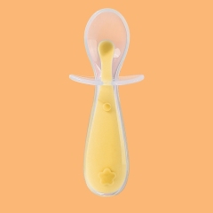 Food Grade Baby Led Weaning Spoon,Food Grade Baby Led Weaning Spoon Training Feeding for Kids Toddlers Children and Infants Baby Silicone Soft Spoons