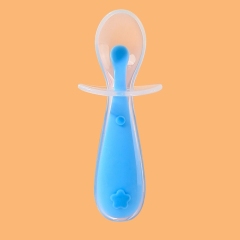 Food Grade Baby Led Weaning Spoon,Food Grade Baby Led Weaning Spoon Training Feeding for Kids Toddlers Children and Infants Baby Silicone Soft Spoons