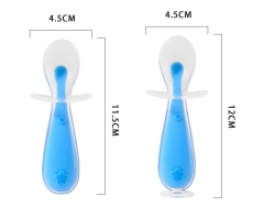 Food Grade Baby Led Weaning Spoon,Food Grade Baby Led Weaning Spoon Training Feeding for Kids Toddlers Children and Infants Baby Silicone Soft Spoons
