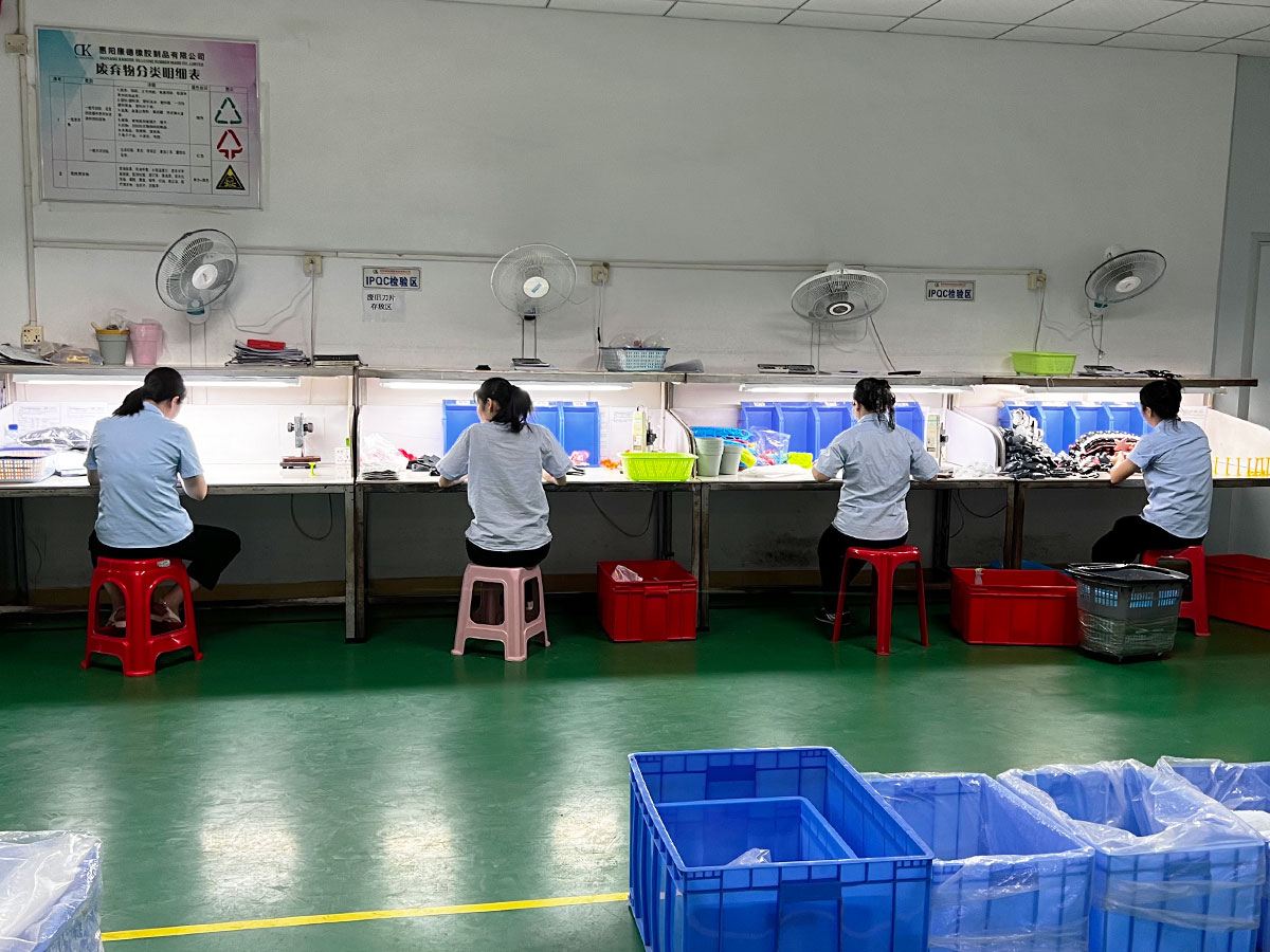 Kangde Silicone quality control and packaging