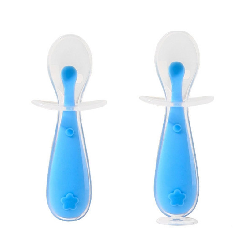 Food Grade Baby Led Weaning Spoon,Food Grade Baby Led Weaning Spoon Training Feeding for Kids Toddlers Children and Infants Baby Silicone Soft Spoons