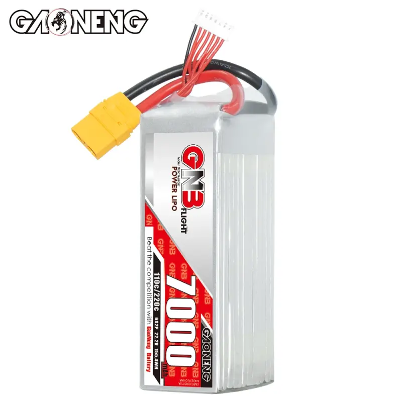 GAONENG GNB 7000mAh 6S 22.2V 110C XT90 RC LiPo Battery FPV Drone Large Scale Plane Helicopter