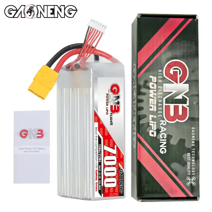 GAONENG GNB 7000mAh 6S 22.2V 110C XT90 RC LiPo Battery FPV Drone Large Scale Plane Helicopter