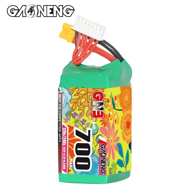 GNB GAONENG 700mAh 6S 22.2V 120C XT30 RC LiPo battery FPV Racing FreeStyle Drone Quad UAV Aerial Model upgraded from 850MAH 80C
