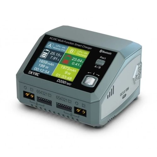SkyRC D200 Neo Dwukanałowa Ładowarka 6S LiPo/LiHV/LiFe/LiIon AC/DC 35A 2x400W