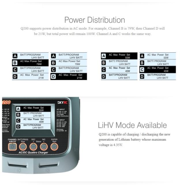 SkyRC Q200 Charger 200W 10A Dual Power