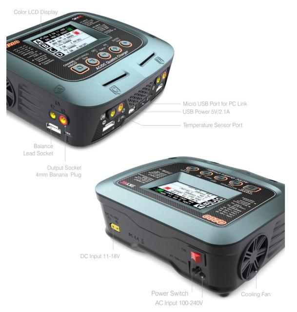 SkyRC Q200 Charger 200W 10A Dual Power
