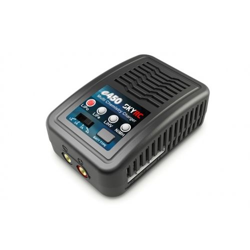 SkyRC e450 Charger 50W LiPo/LiFe/LiHV 4S, NiMH 8S 4A 230V AC