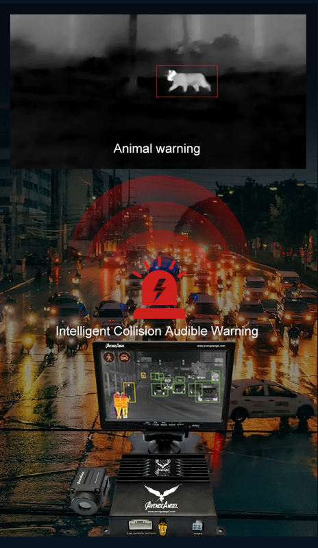 AvengeAngel Dark Knight Pro,Automobile AI Thermal night vision camera ,night vision car camera with thermal imaging