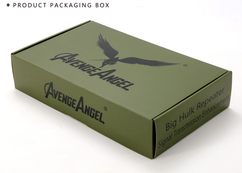 AvengeAngel Big Hulk Repeater compatible with the AvengeAngel Big Hulk plus Antenna,users can use longer cables to remotely control drones through the antenna.3 frequency bands 2.4~2.5GHz, 5.0-5.2GHz and 5.8GHz,up to 40+40m longer cable