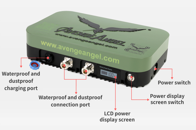 AvengeAngel Big Hulk plus 2.4G,5.2G,5.8G Triple-band Signal Booster Antenna Range Extender for DJI Drones,powerful double Amplifier.IPX68 waterproof,Built-in lithium battery, continuous work for 8 hours