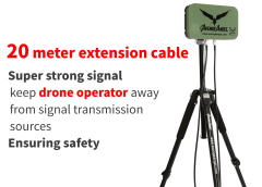 AvengeAngel Big Hulk plus 2.4G,5.2G,5.8G Triple-band Signal Booster Antenna Range Extender for DJI Drones,powerful double Amplifier.IPX68 waterproof,Built-in lithium battery, continuous work for 8 hours