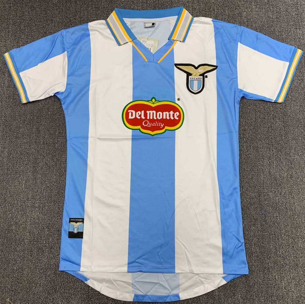 1999-00 Lazio Home Blues and Whites retro