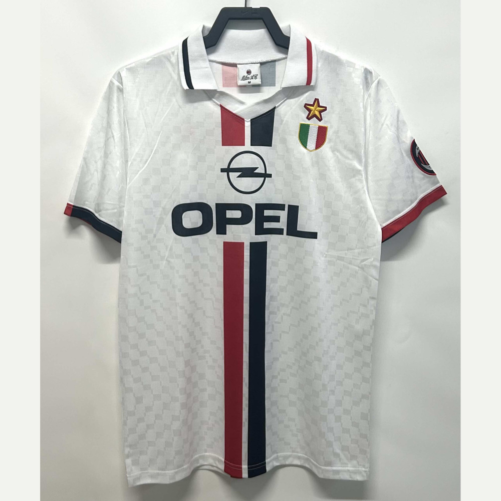 1996-97AC away jacquard fabric retro