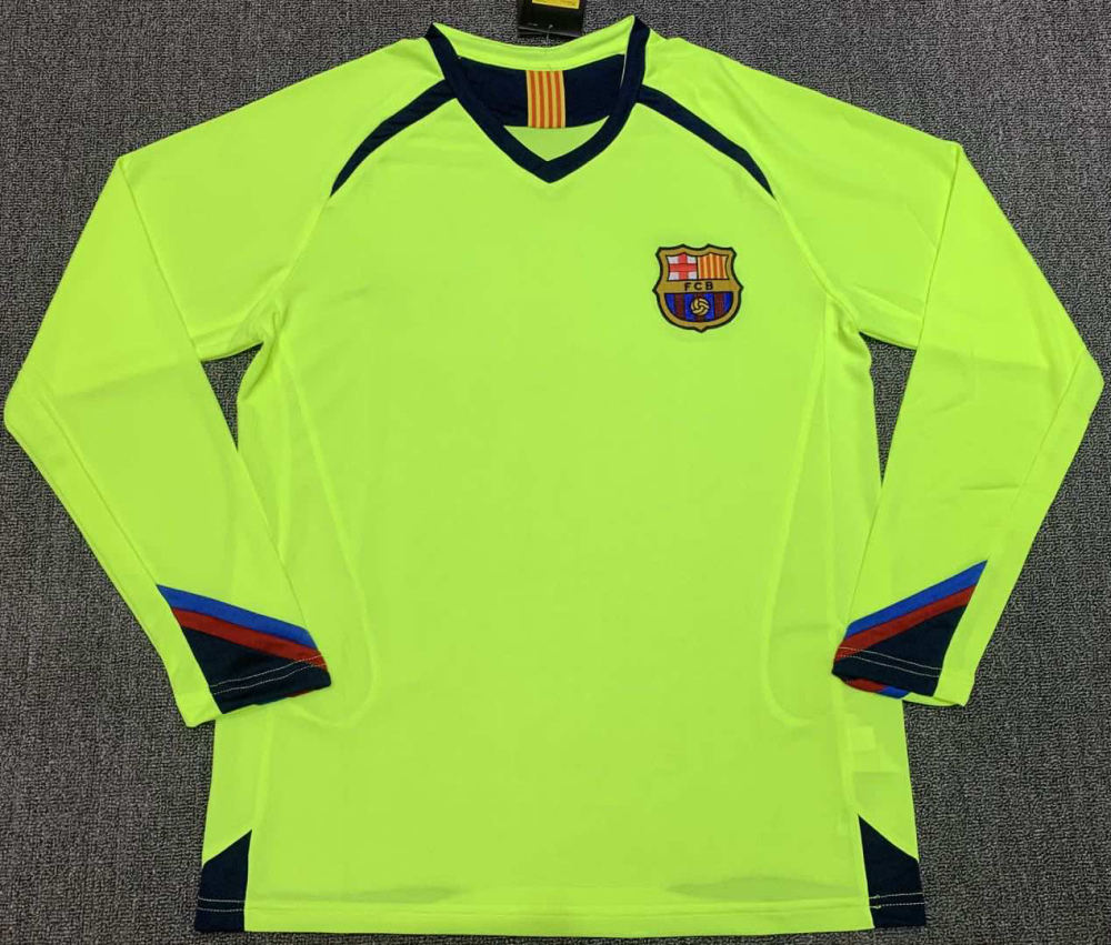 2005-06 Barcelona away long sleeved retro